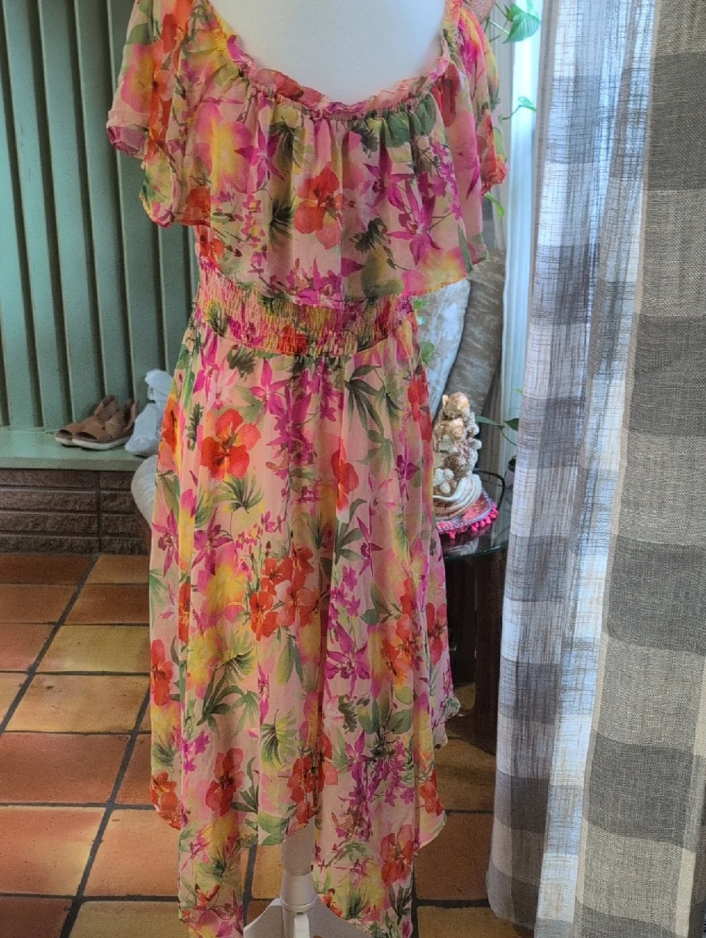 Rabbit Rabbit Rabbit Designs Floral Ruffle Dress. - Picture 4 of 8